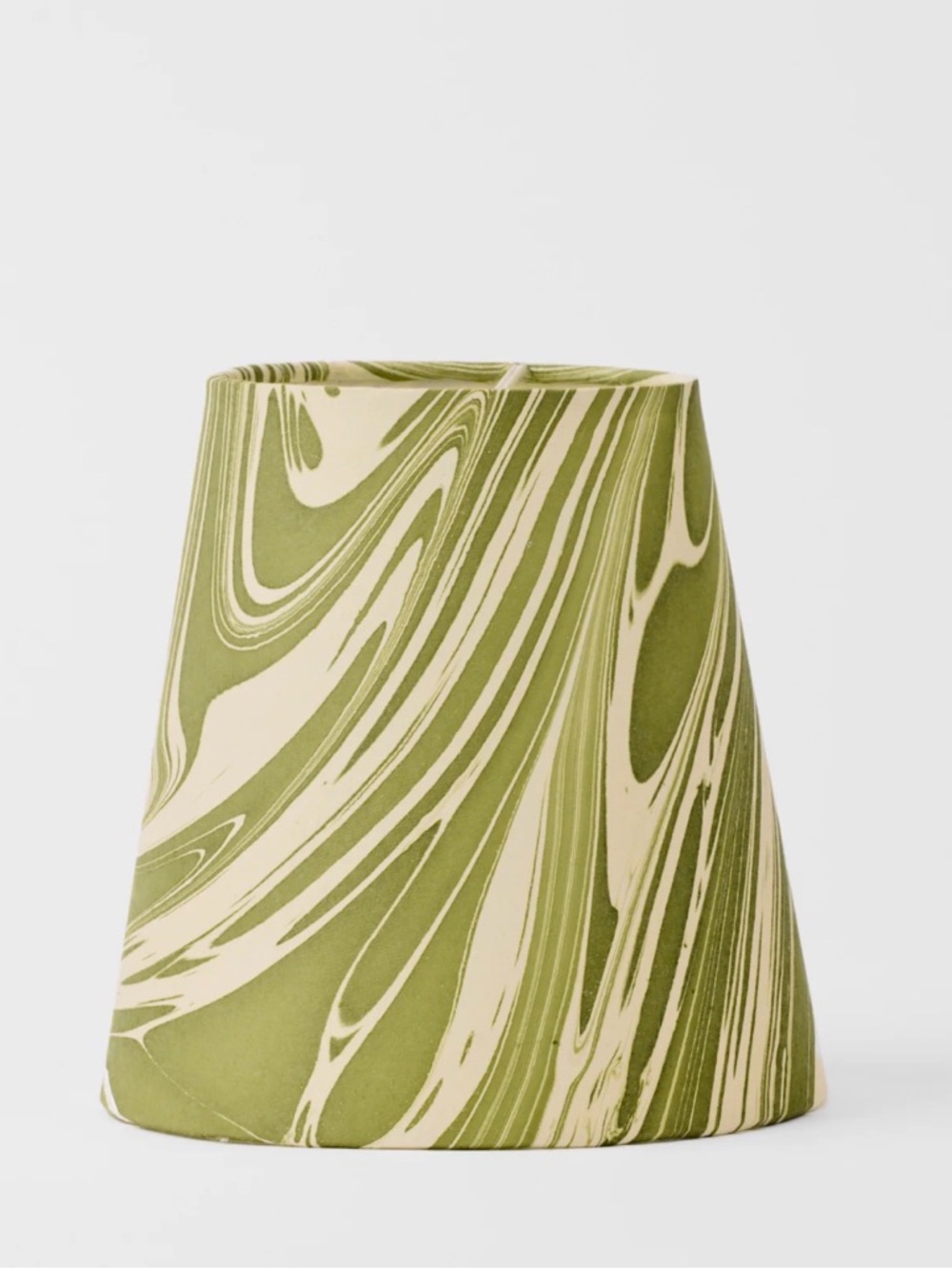 Houses & Parties Olive Green Marble Pattern Lamp Shade- 6.25 x 6